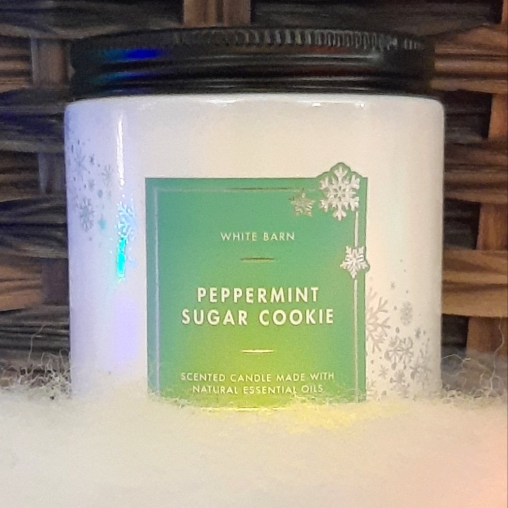 Bath and Body Works Peppermint Sugar Cookie single wick candle! 🍬 ❄️